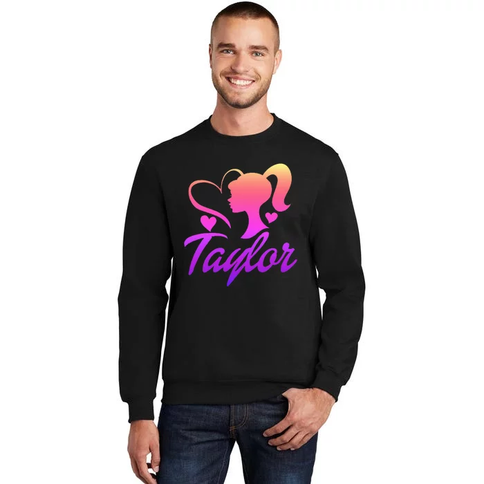 T.aylor First Named  Baby Birthday Tall Sweatshirt