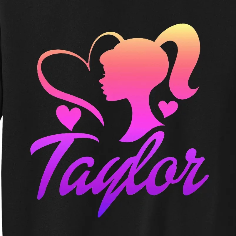 T.aylor First Named  Baby Birthday Tall Sweatshirt