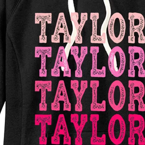 T.aylor First Named  Baby Birthday Women's Fleece Hoodie