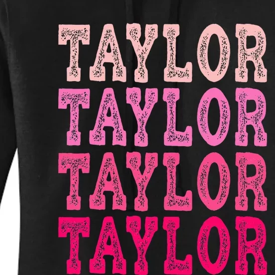 T.aylor First Named  Baby Birthday Women's Pullover Hoodie