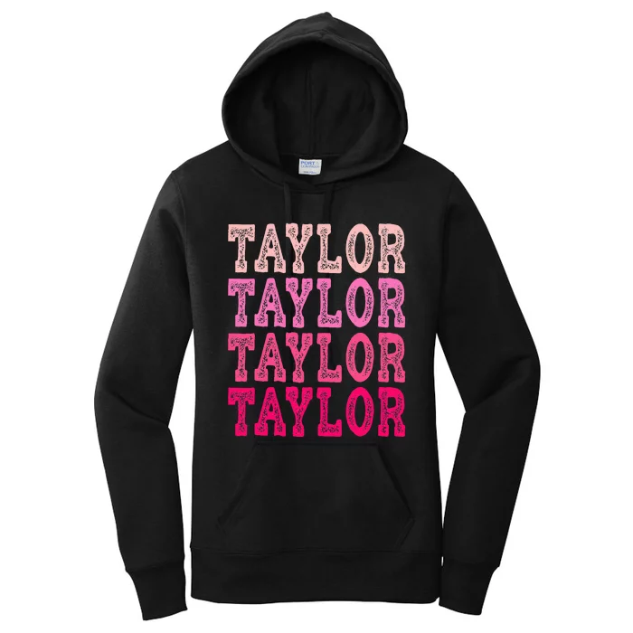 T.aylor First Named  Baby Birthday Women's Pullover Hoodie