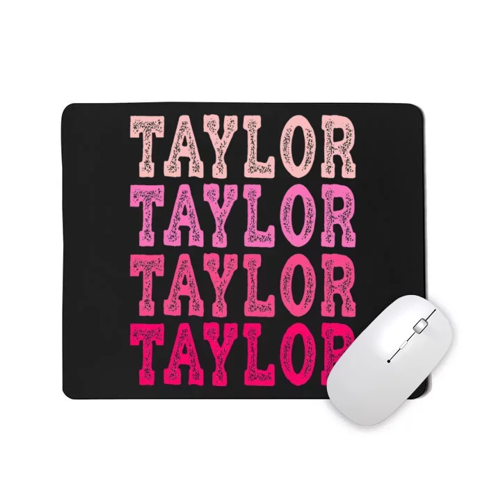 T.aylor First Named  Baby Birthday Mousepad