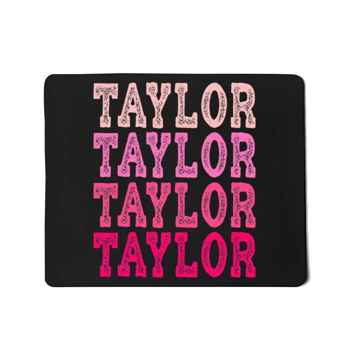 T.aylor First Named  Baby Birthday Mousepad