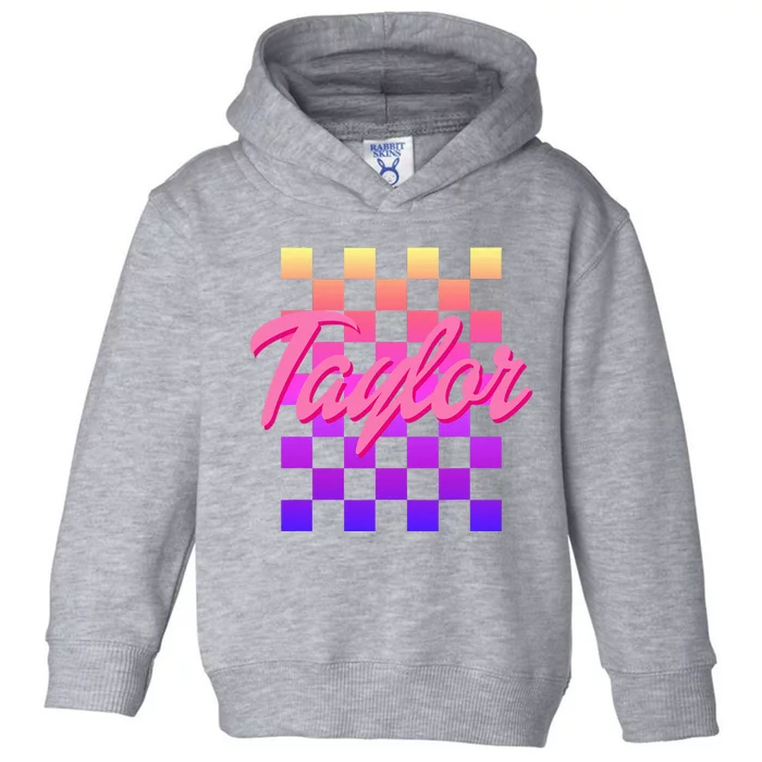 T.aylor First Named Baby Birthday Toddler Hoodie