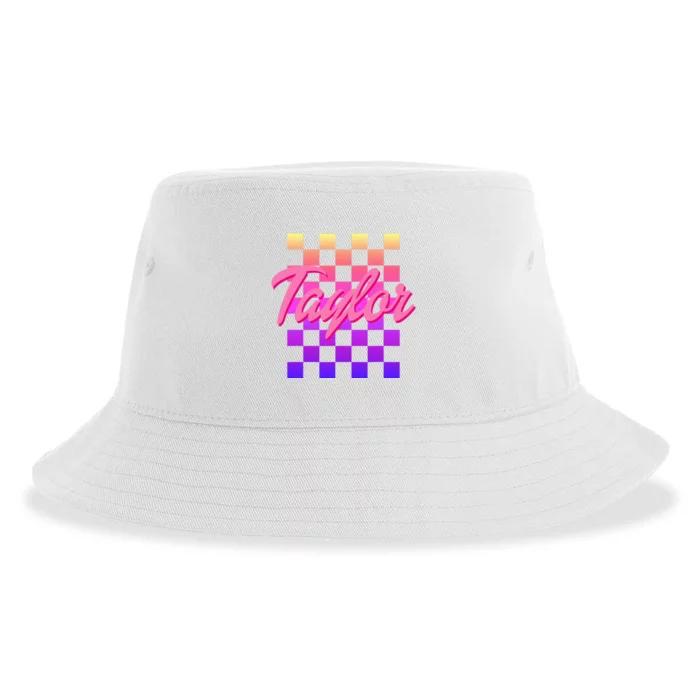 T.aylor First Named Baby Birthday Sustainable Bucket Hat