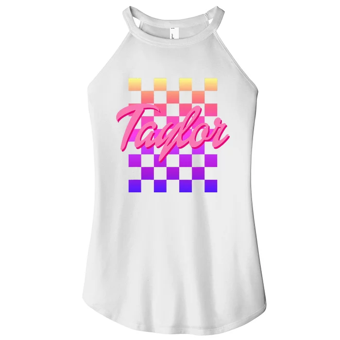 T.aylor First Named Baby Birthday Women’s Perfect Tri Rocker Tank