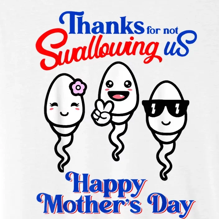 Thanks For Not Swallowing Us Happy Mother's Day Funny ChromaSoft Performance T-Shirt