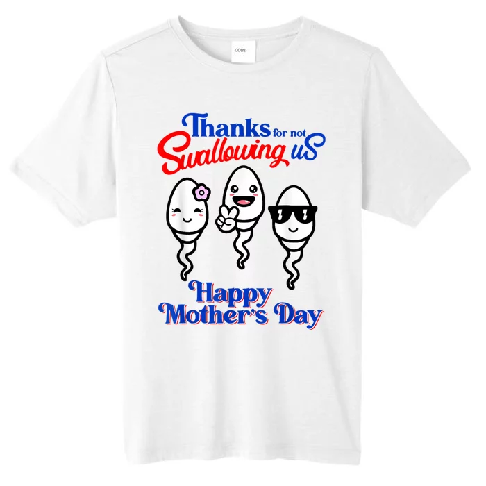 Thanks For Not Swallowing Us Happy Mother's Day Funny ChromaSoft Performance T-Shirt