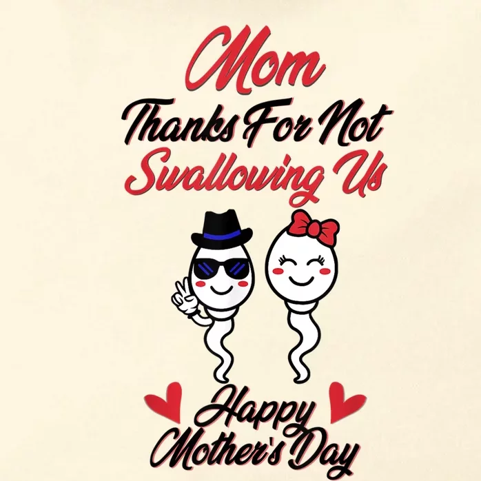 Thanks For Not Swallowing Us Happy Mother's Day Zip Tote Bag