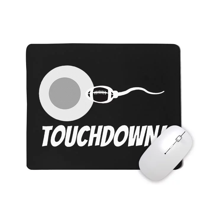 Touchdown Football New Dad Funny Pregnancy Announcement Mousepad