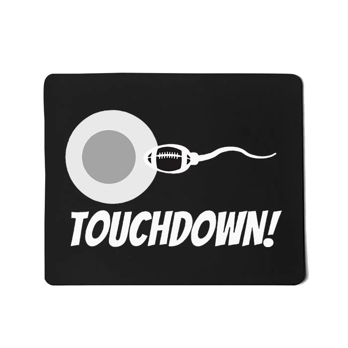 Touchdown Football New Dad Funny Pregnancy Announcement Mousepad