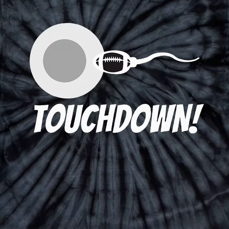 Touchdown Football New Dad Funny Pregnancy Announcement Tie-Dye T-Shirt