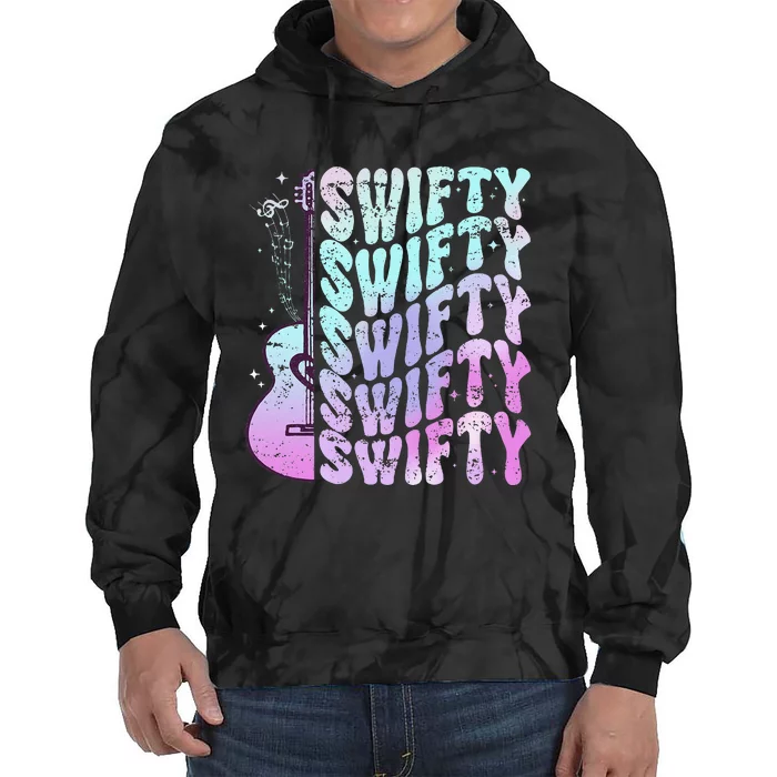 Taylor First Name I Love Taylor Girl Groovy 80S Tie Dye Hoodie