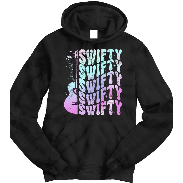 Taylor First Name I Love Taylor Girl Groovy 80S Tie Dye Hoodie