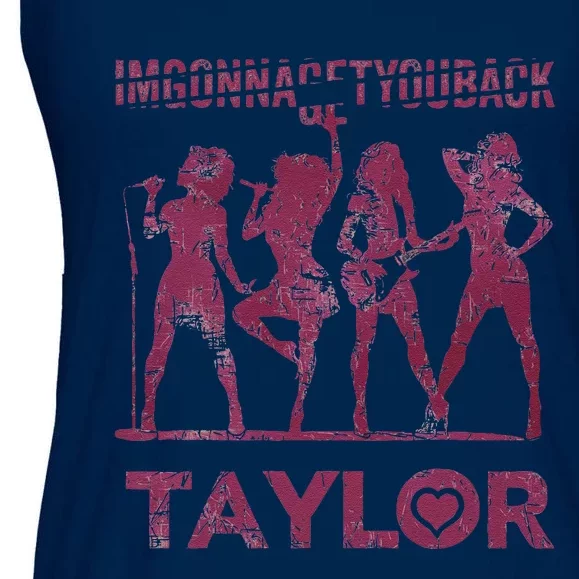 Taylor First Name I Love Taylor Im Gonna Get You Back Groovy 80s Ladies Essential Flowy Tank