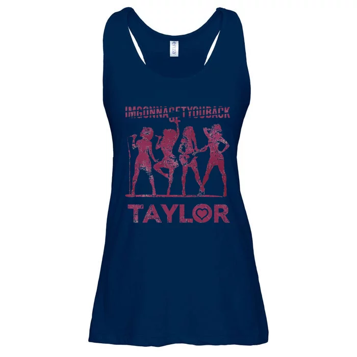 Taylor First Name I Love Taylor Im Gonna Get You Back Groovy 80s Ladies Essential Flowy Tank