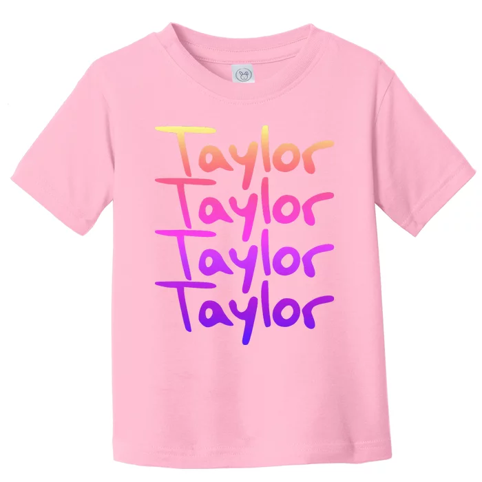 T.aylor First Named Baby funny Birthday Toddler T-Shirt