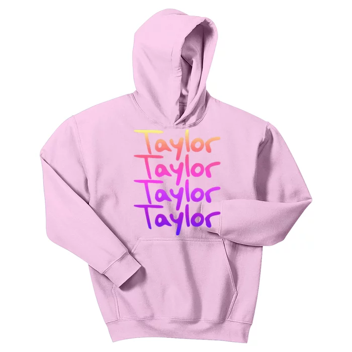 T.aylor First Named Baby funny Birthday Kids Hoodie