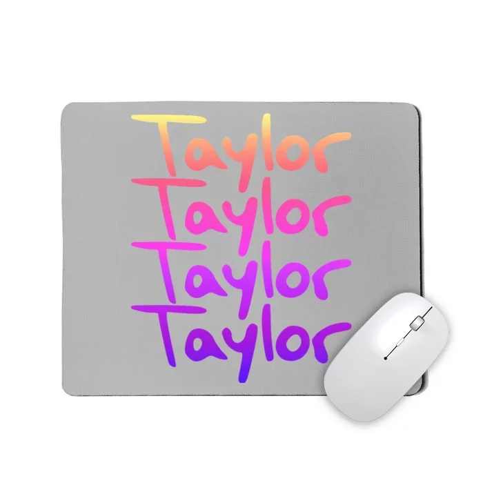 T.aylor First Named Baby funny Birthday Mousepad