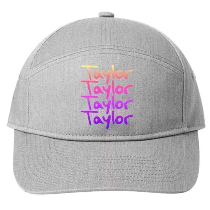 T.aylor First Named Baby funny Birthday 7-Panel Snapback Hat