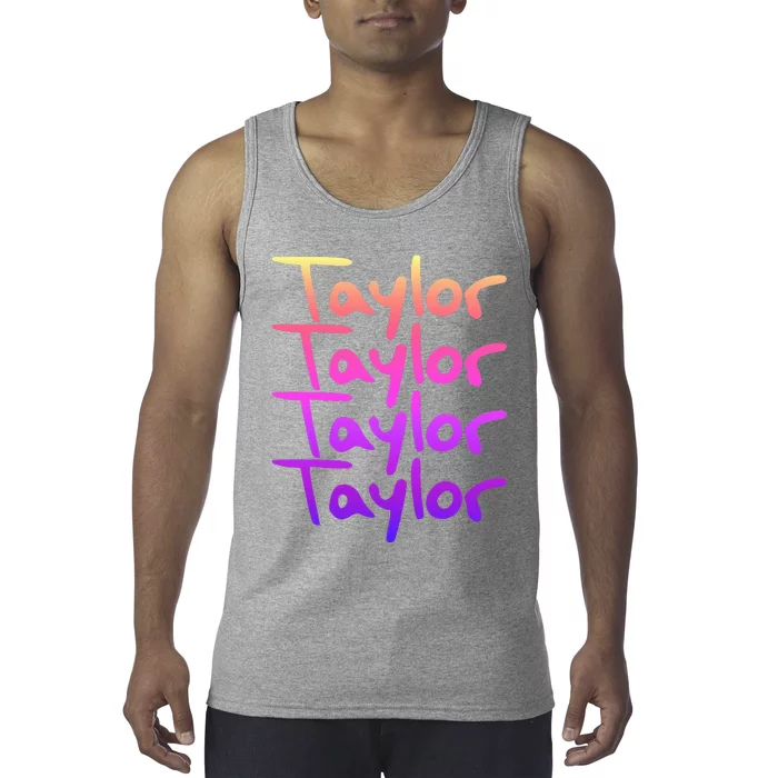 T.aylor First Named Baby funny Birthday Tank Top