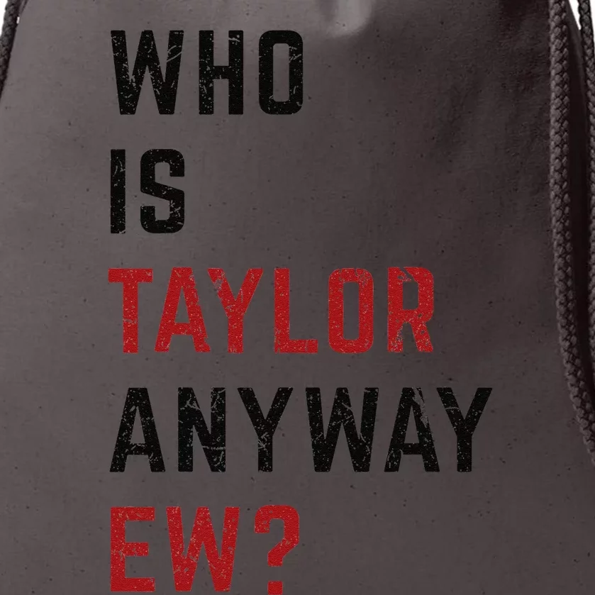 Taylor First Name Who Is Taylor Anyway Ew Groovy 80s Drawstring Bag