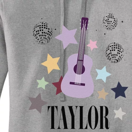 Taylor First Name Personalized Groovy Birthday Women's Pullover Hoodie