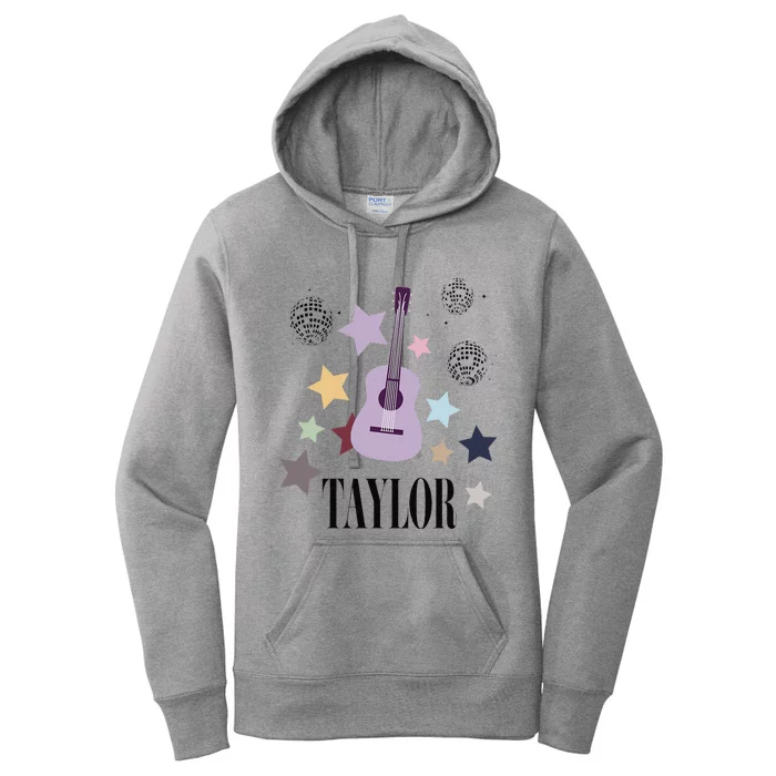 Taylor First Name Personalized Groovy Birthday Women's Pullover Hoodie