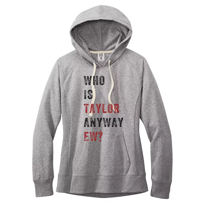 Taylor First Name Who Is Taylor Anyway Ew Retro Groovy 80S Women's Fleece Hoodie