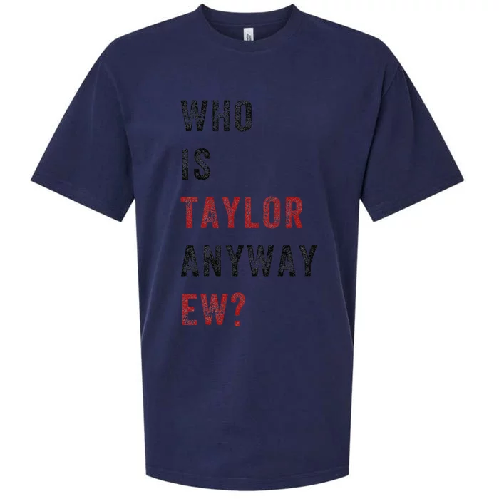 Taylor First Name Who Is Taylor Anyway Ew Retro Groovy 80S Sueded Cloud Jersey T-Shirt