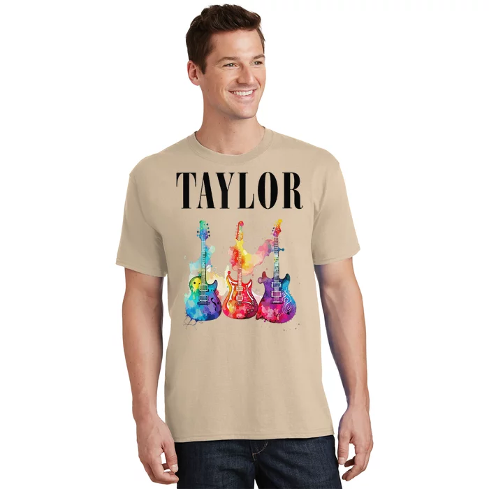 Taylor First Name Personalized Groovy 80s 90s T-Shirt