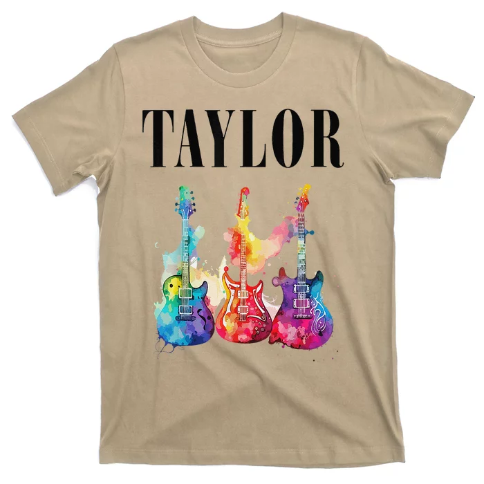 Taylor First Name Personalized Groovy 80s 90s T-Shirt