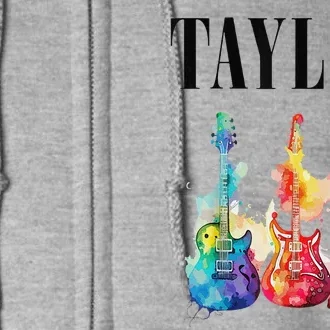 Taylor First Name Personalized Groovy 80s 90s Full Zip Hoodie