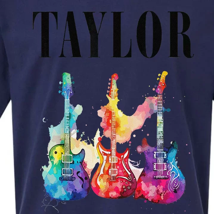 Taylor First Name Personalized Groovy 80s 90s Sueded Cloud Jersey T-Shirt