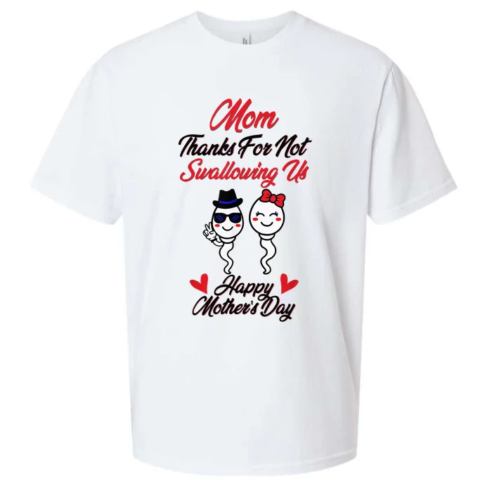 Thanks For Not Swallowing Us Happy MotherS Day Sueded Cloud Jersey T-Shirt