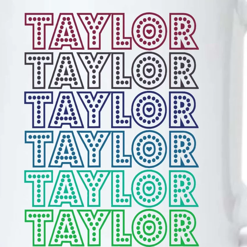 Taylor First Name I Love Taylor Black Color Changing Mug