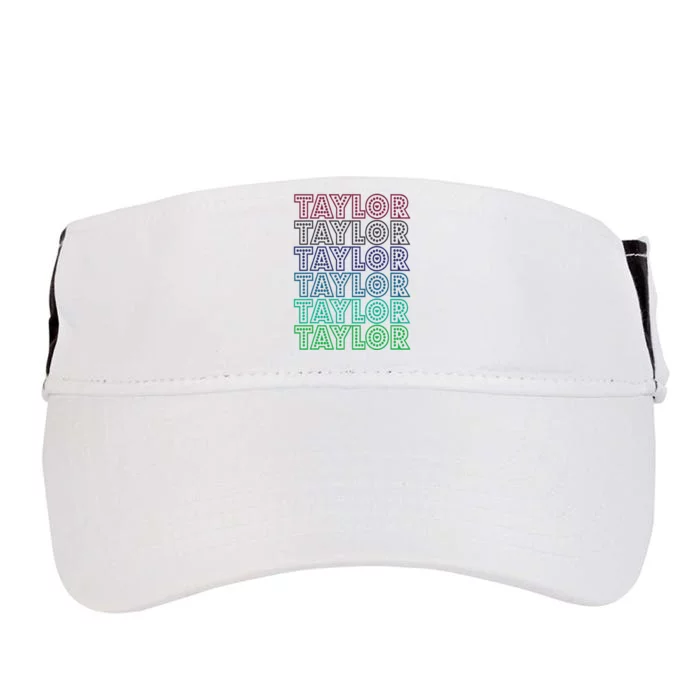 Taylor First Name I Love Taylor Adult Drive Performance Visor