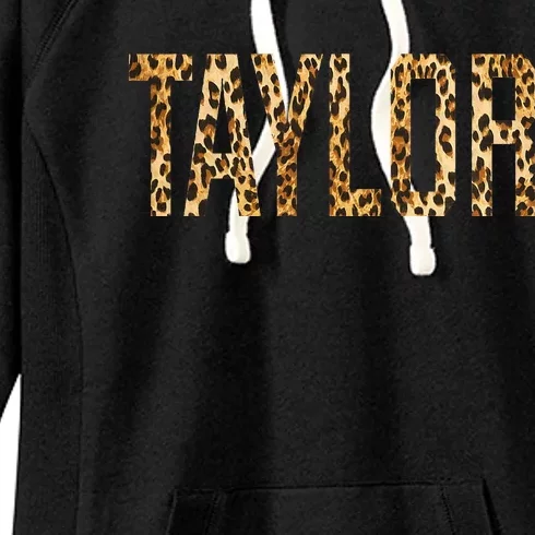 T.AYLOR First Name Personalized retro TAYLOR name Women's Fleece Hoodie