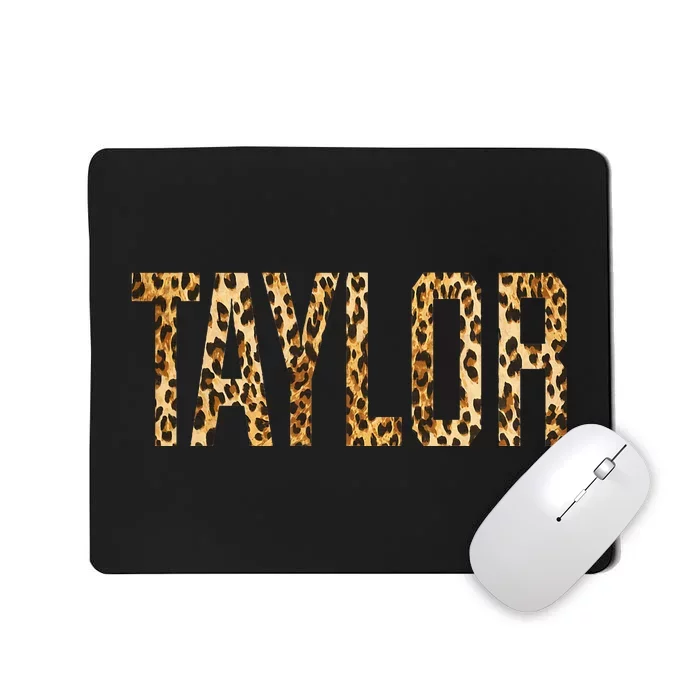 T.AYLOR First Name Personalized retro TAYLOR name Mousepad