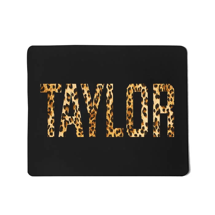 T.AYLOR First Name Personalized retro TAYLOR name Mousepad