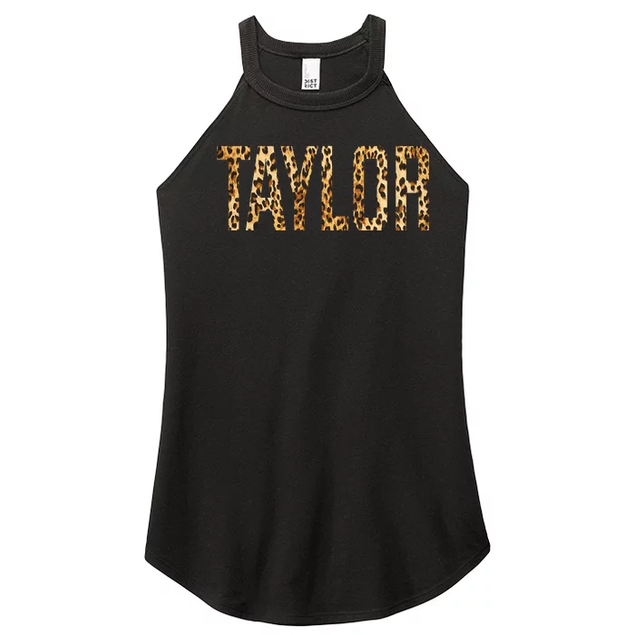 T.AYLOR First Name Personalized retro TAYLOR name Women’s Perfect Tri Rocker Tank