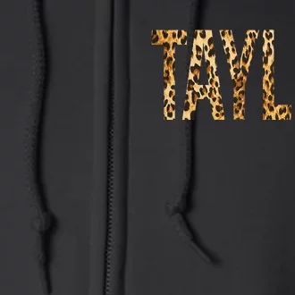 T.AYLOR First Name Personalized retro TAYLOR name Full Zip Hoodie