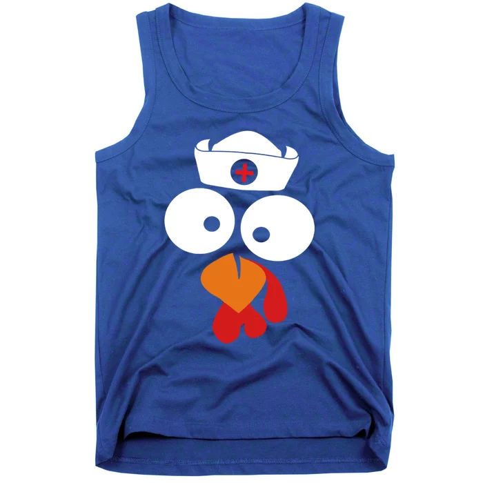 Turkey Face Nurse Gift For Nurse Doctor Thanksgiving Day Gift Tank Top