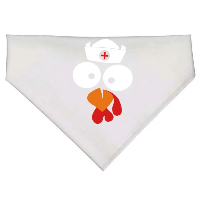 Turkey Face Nurse Gift For Nurse Doctor Thanksgiving Day Gift USA-Made Doggie Bandana