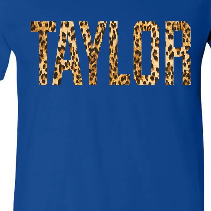 TAYLOR First Name Personalized retro TAYLOR name V-Neck T-Shirt