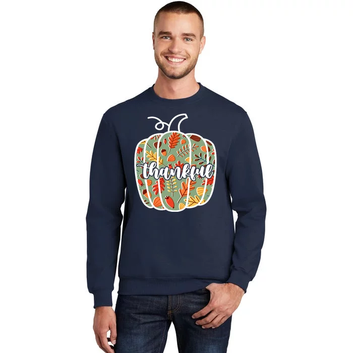 Thankful Fall Nature Pumpkin Tall Sweatshirt