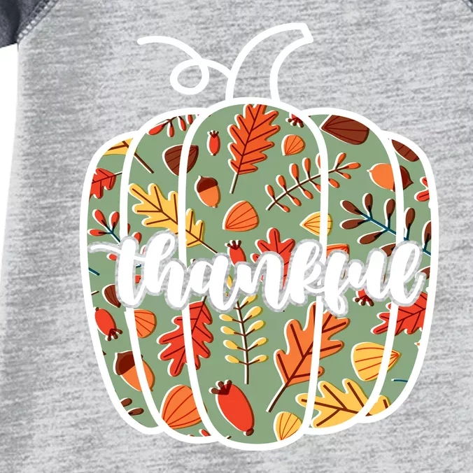 Thankful Fall Nature Pumpkin Infant Baby Jersey Bodysuit