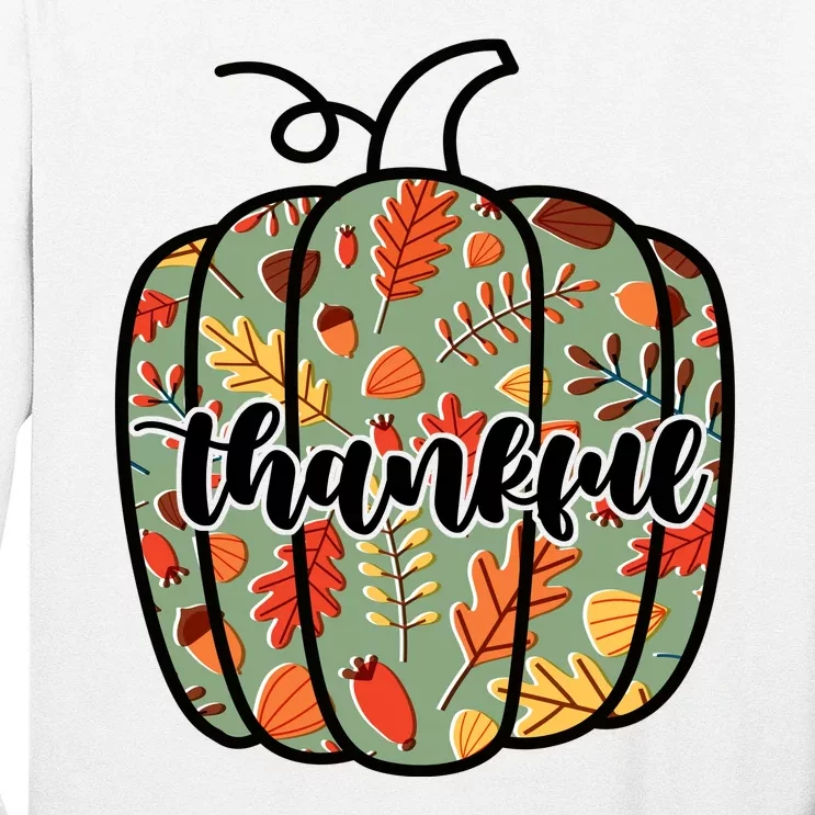 Thankful Fall Nature Pumpkin Long Sleeve Shirt