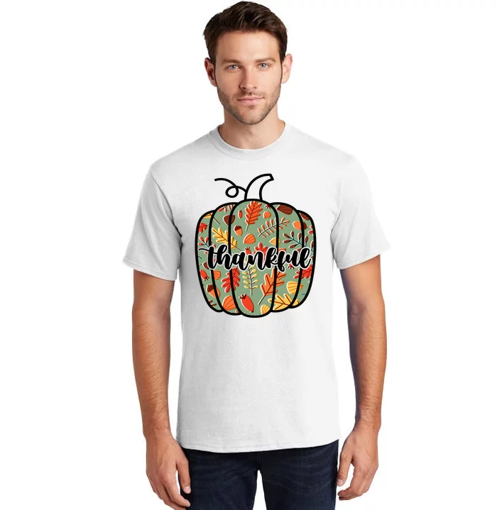 Thankful Fall Nature Pumpkin Tall T-Shirt