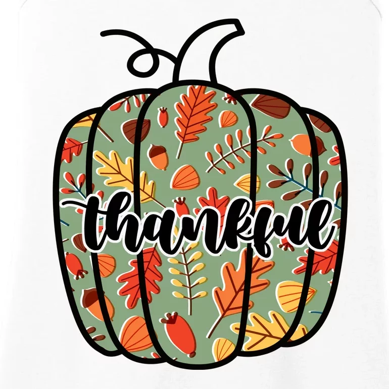 Thankful Fall Nature Pumpkin Ladies Essential Tank